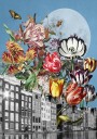 Vibrant Tulips And Intricate Butterflies Plakat Plakat / 100x150cm