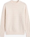 Calvin Klein Ls Wool Blend Cable Crwnk 7Gg   ANTIQUE WHITE   XL