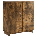 vidaXL Skjenk Røkt Eik 67 x 34,5 x 75 cm Konstruert tre