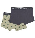 The New Boxershorts - 2-pack - TnDen nye - Te Cactus AOP - The New - 3-4 år (98-104) - Boxershorts Armygrønn Grønn Marineblå Svart