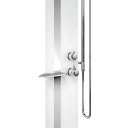 Novellini Line 2 Dusjsøyle Standard Sølv / Hvit Matt Nei