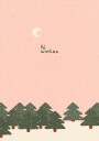Magical snowfall in the forest. Hello winter Poster Plakat / 50x70cm