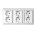 Elko Stikkontakt Dobbel Innfelt jord S1091 PT Uten ramme PH Elko - 1511861