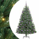  Kunstig sammensatt juletre grønn 210 cm PVC og metall