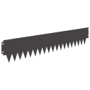 vidaXL Gjerdekant 30 pcs 103 x 20 cm metall Svart