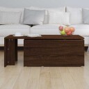 vidaXL Salongbord brun eik 150x50x35 cm konstruert tre