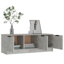 vidaXL TV-benk betonggrå 102x35x36,5 cm konstruert tre
