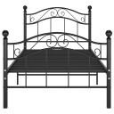vidaXL Sengeramme svart metall 90x200 cm