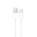 Puro TPE USB A USB C 10W kabel 3m hvit PUCAC10W3MTWHI