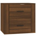 vidaXL Veggmontert nattbord brun eik 50x36x47 cm