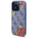 Guess MagSafe Deksel til iPhone 16 Pro med Blomsterprint - Blå