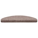 vidaXL Selvklebende trappematter 5 stk brun 65x21x4 cm nålestempel
