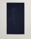 GANT New Haven Logo Beach Towel   Navy   100X180