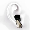 True Wireless Bluetooth-hodesett med 13 mm høyttaler og USB-C-lading - Svart