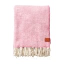 Klippan Yllefabrik Gooseye ullpledd 130 x 200 cm Rosa