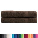 vidaXL Premium saunahåndklær SOLUND 2 stk brun 80x200 cm 600gsm
