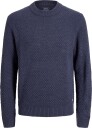 Jack & Jones Jjblake Knit Crew Neck Sn   NAVY BLAZER   XXL