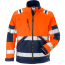 Fristads Softshelljacka 4083 Wyh, Klass 2 Varsel Orange/marinblå M