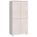 vidaXL Garderobe HAMAR hvit 89x50x180 cm heltre furu