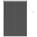 vidaXL Venetiansk persienne Sølvgrå 150 x 90 cm 25 mm PVC