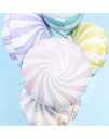 Lys Rosa Candy Mønstret Folieballong 45 cm