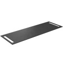Korsbakken Benkeplate HPL med 2 Side Håndkleholder Svart / Sider 100cm