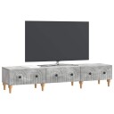  TV skap med skuff Betonggrå 147 x 34,5 x 30 cm Konstruert tre