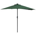  Hageparasol grønn 294 x 150 x 223 cm stoff