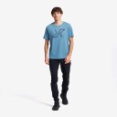 Revolutionrace Herre Overdeler T skjorter Easy T shirt Slim Fit Herre Oatmeal 3XL