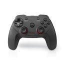 Nedis Gamepad Wireless Batteri Drevet PC Antall Knapper: 11 Kabellengde: 1.00 M Sort
