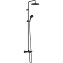 Hansgrohe Vernis Blend badekarbatteri med dusjsett, matt sort