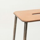 Frama Adam Stool Krakk 50 cm Skinn/Stål
