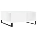 vidaXL Salongbord hvit 80x80x36,5 cm konstruert tre