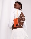 iDeal of Sweden Lilou Necklace Case Orange Croco Iphone 11/xr