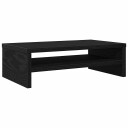 vidaXL Skjermstativ svart eik 42x24x13 cm konstruert tre