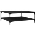 vidaXL Kaffebord Svart eik 100 x 100 x 40 cm Konstruert tre