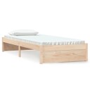 vidaXL Sengeramme heltre 75x190 cm 2FT6 Small Single