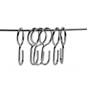 Hefe Wireline new look dusjforhengstang, stålwire, rustfritt stål