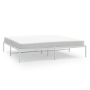 vidaXL Sengeramme i metall hvit 183x213 cm
