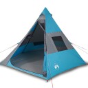  Campingtelt tipi 7 personer blå vanntett