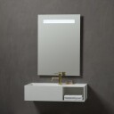 Loevschall Venice speil med touch panel, Multiwhite, 60x85 cm
