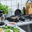 KitchenAid stekepanne non-stick Ø28 cm Rustfritt stål