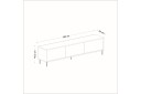 Imaj TV-benk 180x35 cm Svart - Hanah Home