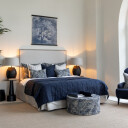 Artwood MEGHAN sengeteppe  W 160 x L 260 cm Blue