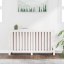 Radiatordeksel hvit 153x19x84 cm heltre furu