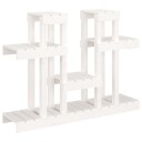 vidaXL Plantestativ hvit 104,5x25x77,5 cm heltre furu