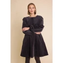 Line Of Oslo MILLER SHORT CORD DRESS ANTRACITE