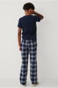Ellos Collection   Pysjbukser i flanell   Blå