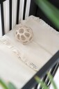 BabyS Only Calm Baby Crib Laken Med Volang 120x150 Warm Linen