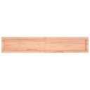 vidaXL Vegghylle lysebrun 160x30x4 cm behandlet heltre eik
